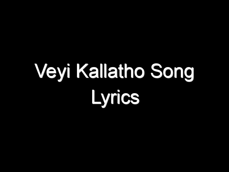 Read more about the article వేయి కళ్ళతో| Veyi Kallatho Song Lyrics